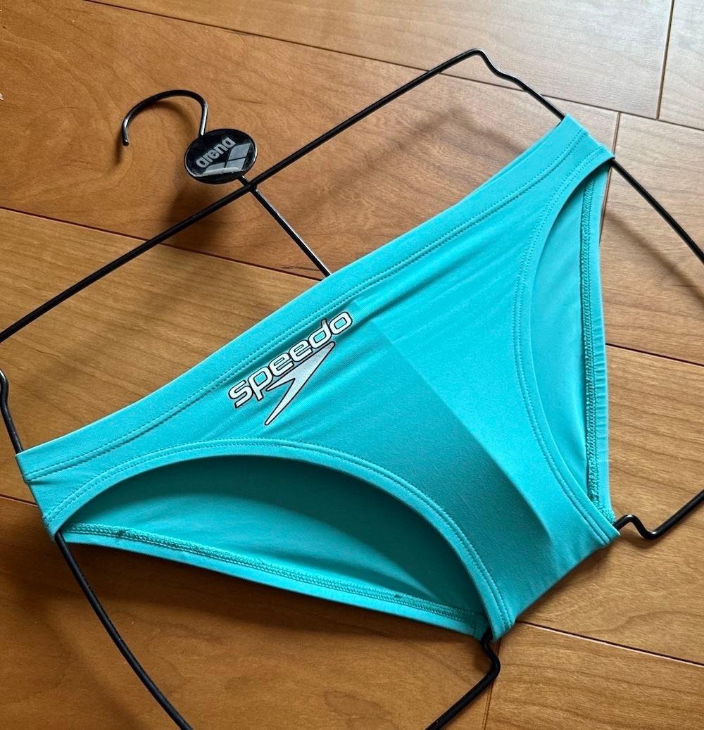 【美品】SPEEDO flyingfish ショートブーン スカイブルー 競パン