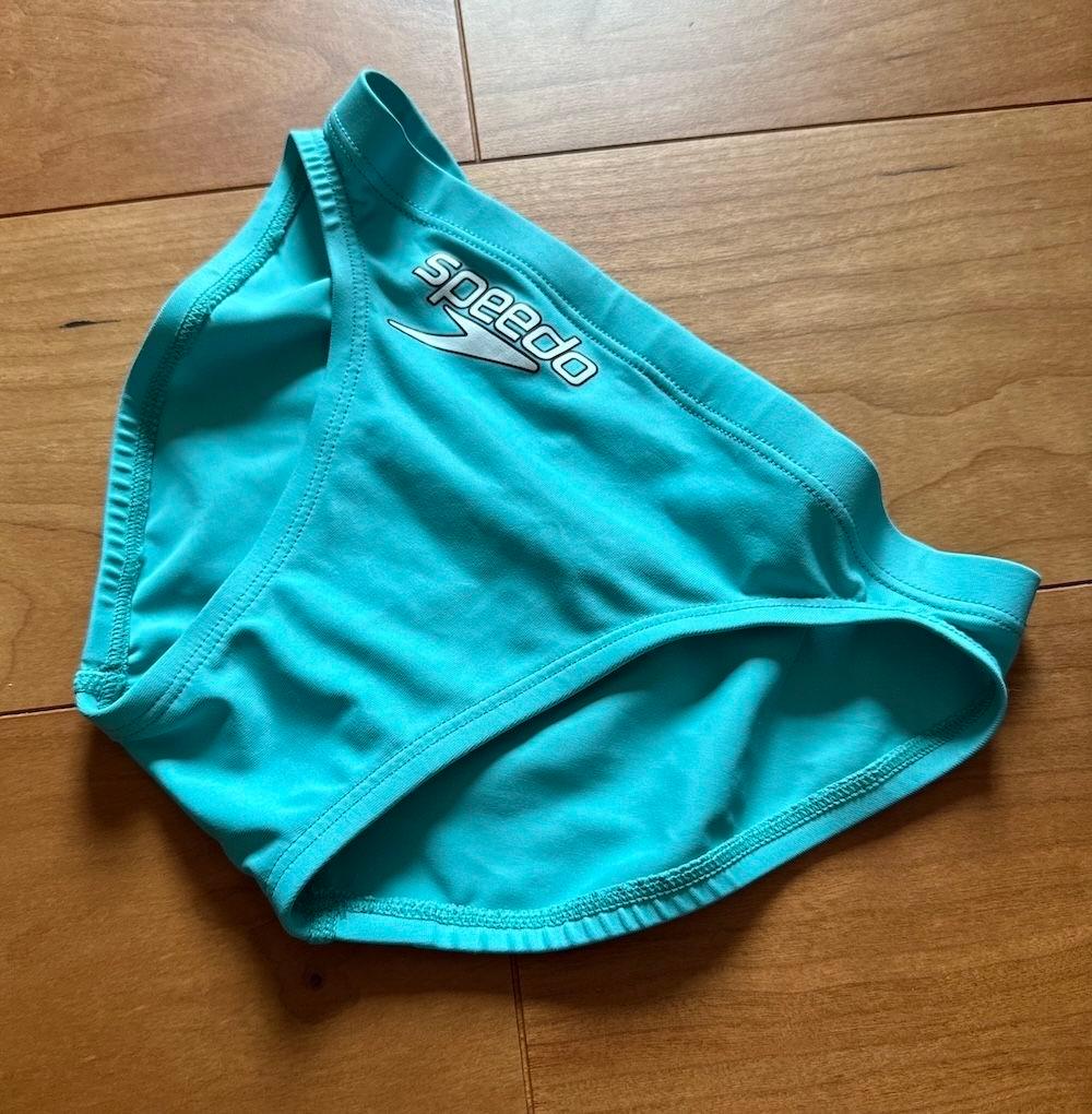 【美品】SPEEDO flyingfish ショートブーン スカイブルー 競パン