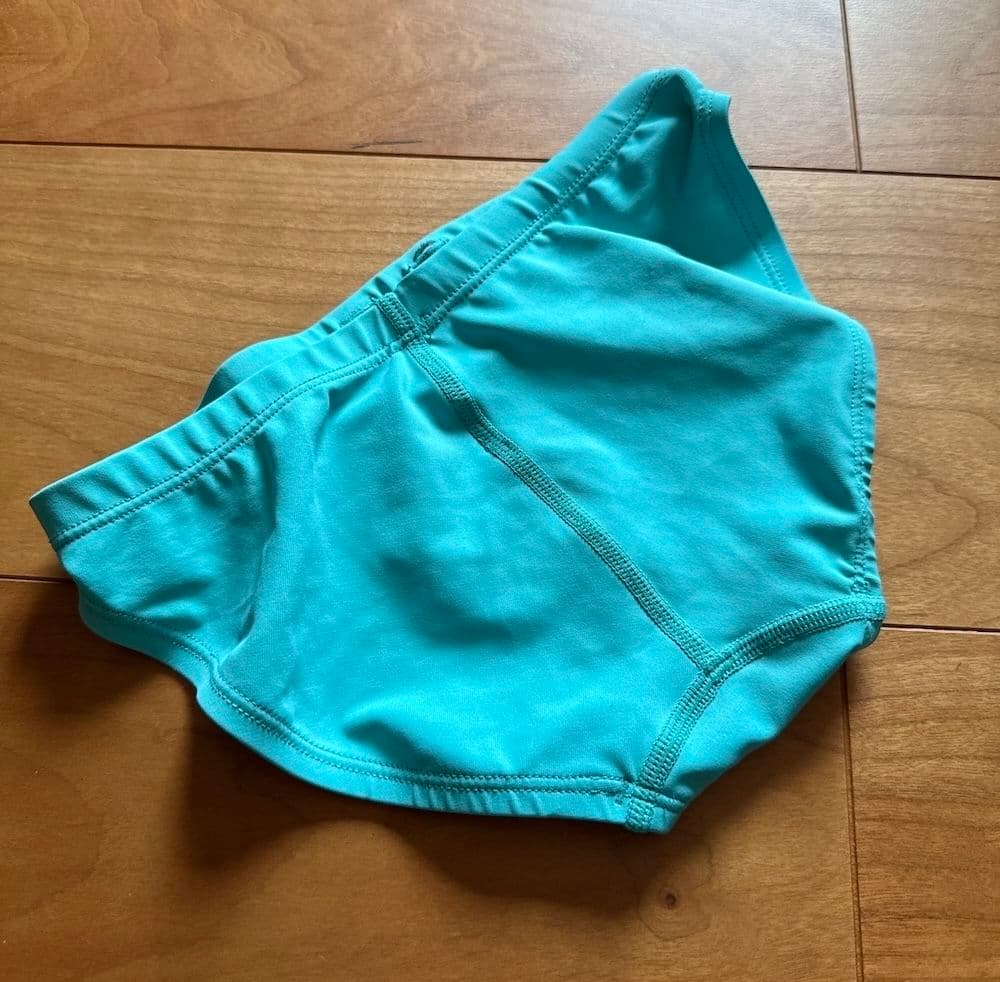【美品】SPEEDO flyingfish ショートブーン スカイブルー 競パン