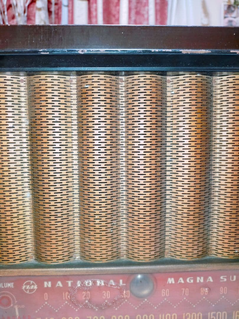 希少 ナショナル 真空管ラジオMAGNA SUPER BX-210 昭和レトロ