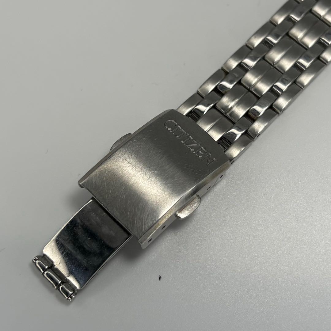 CITIZEN シチズン エコドライブ 電波時計 純正ブレス付 電池交換済
