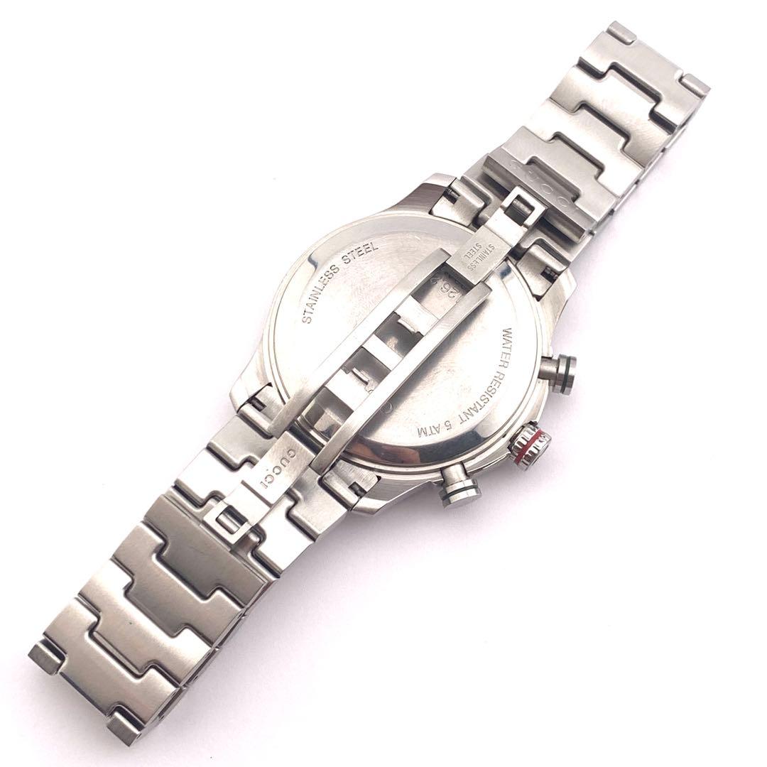 8-30 GUCCI 126.2 クロノグラフ 腕時計 シルバー