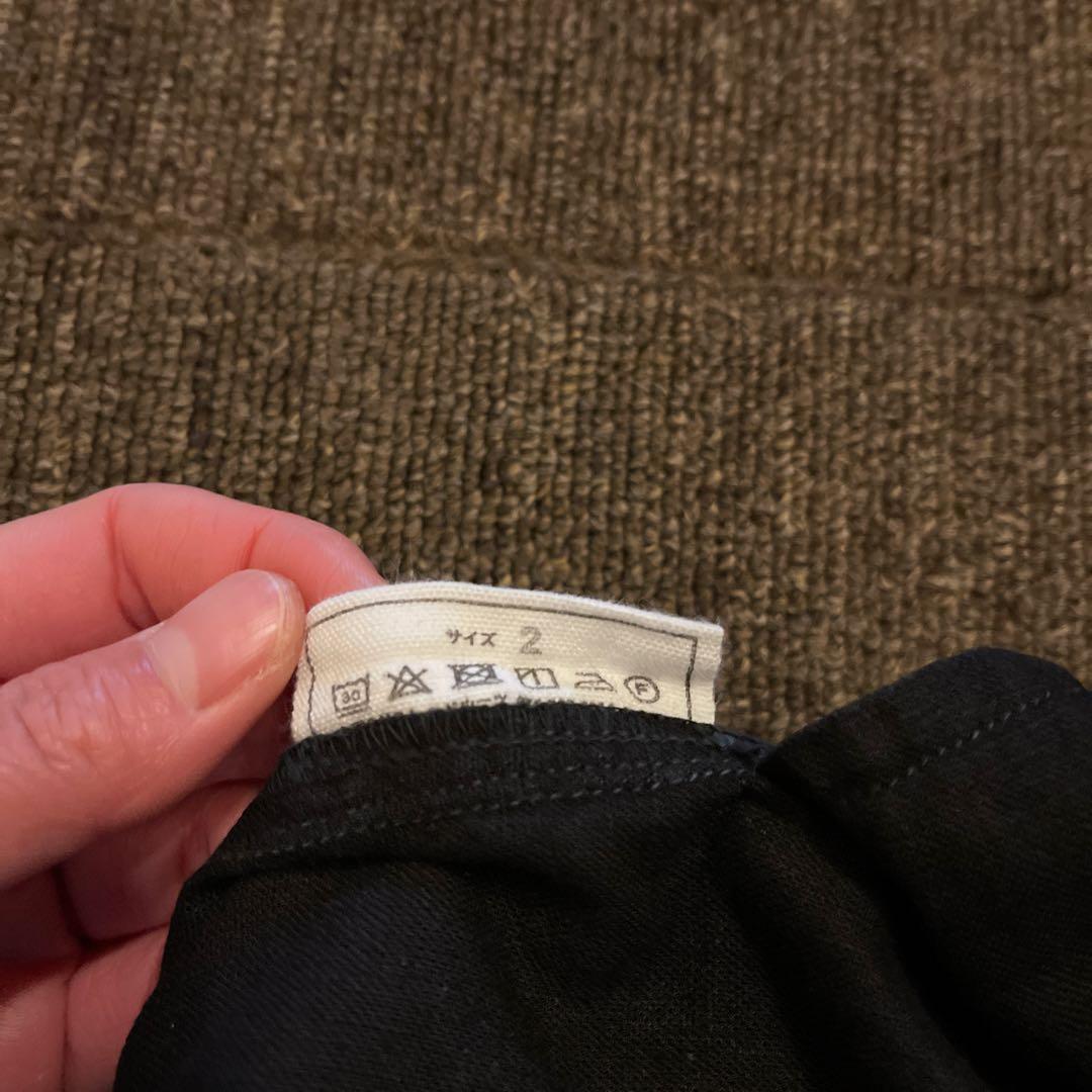 mittan 竹パンツ　黒　サイズ2