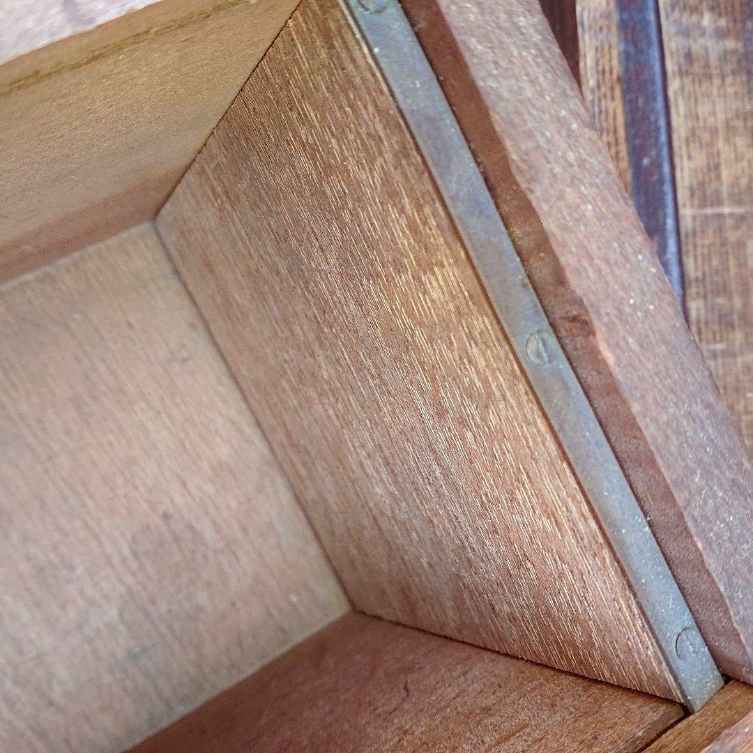 ヴィンテージ木製引き出し　木製棚　 8引き出し ブラウン