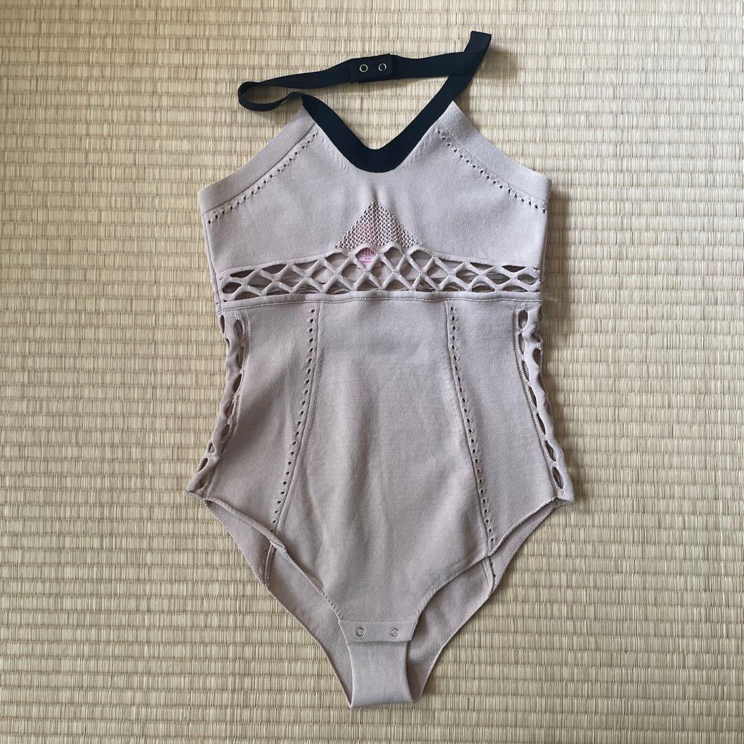 【fetico 24ss】ベージュ ボディスーツ