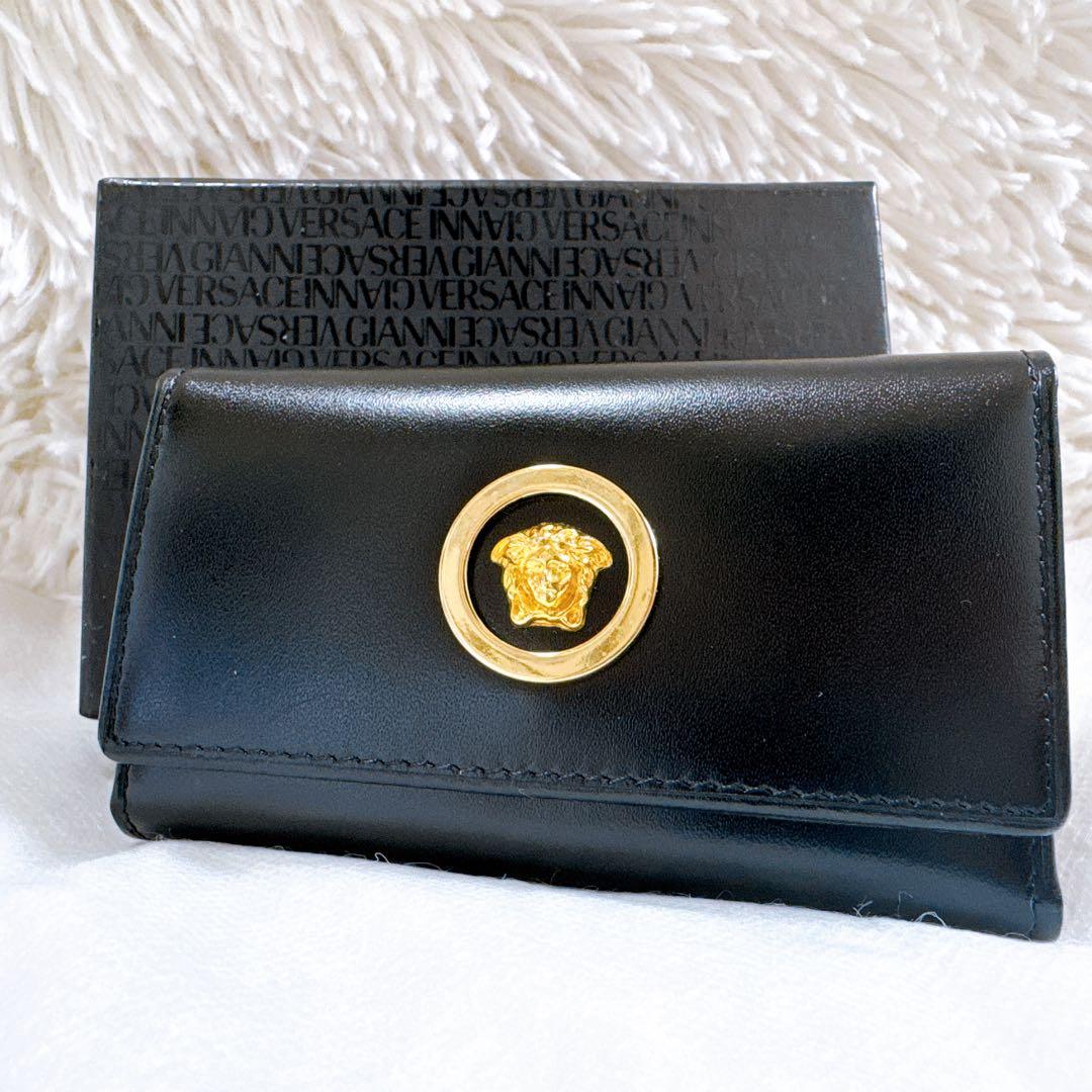 ✨超希少 極美品✨ ジャンニヴェルサーチ メデューサ ブラック キーケース 6連