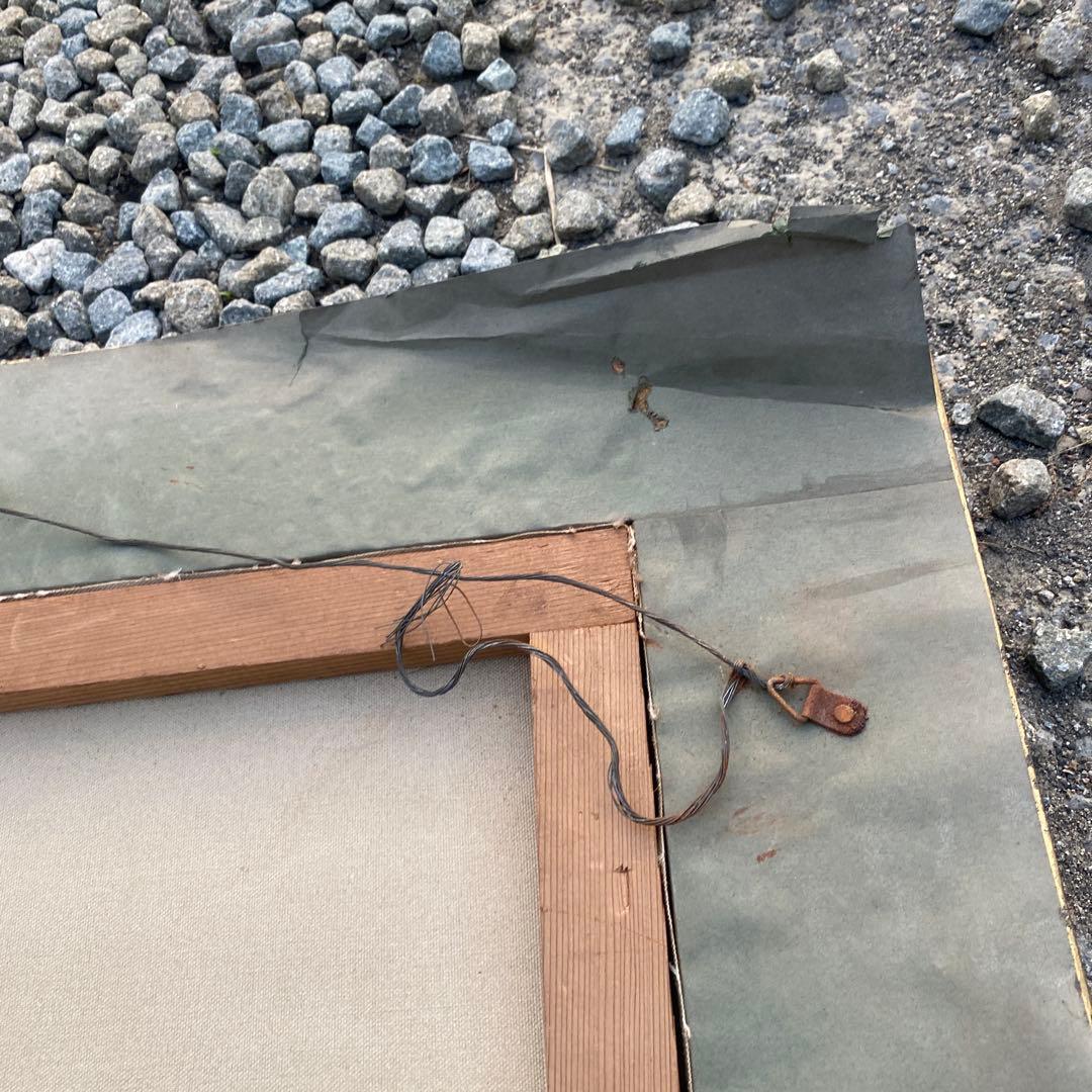 水辺の風景 油彩画 金色装飾額縁付き　アルジャントゥイユの橋　モネ　油絵　複製画