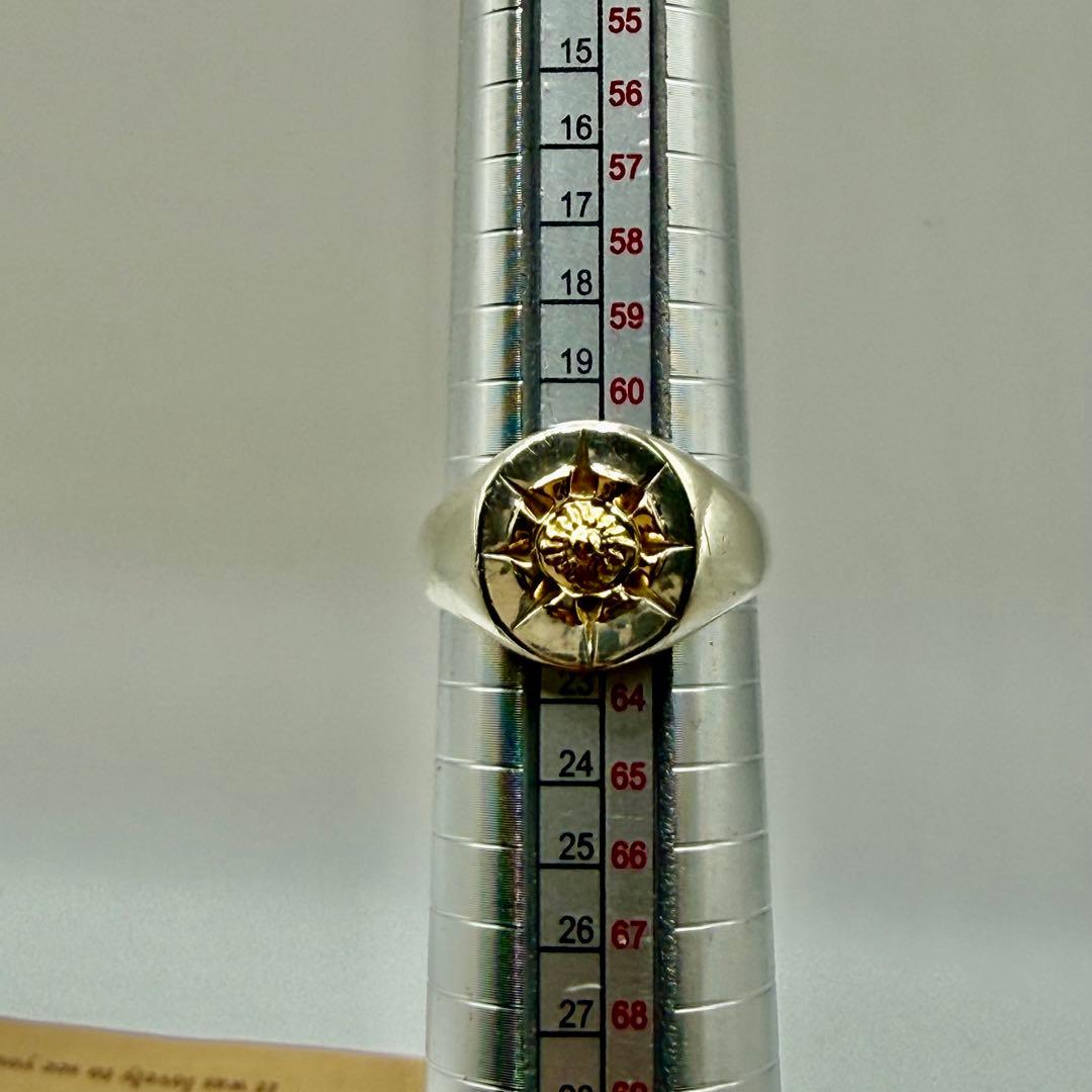 美品　アリゾナフリーダム　k18放射リング　22号