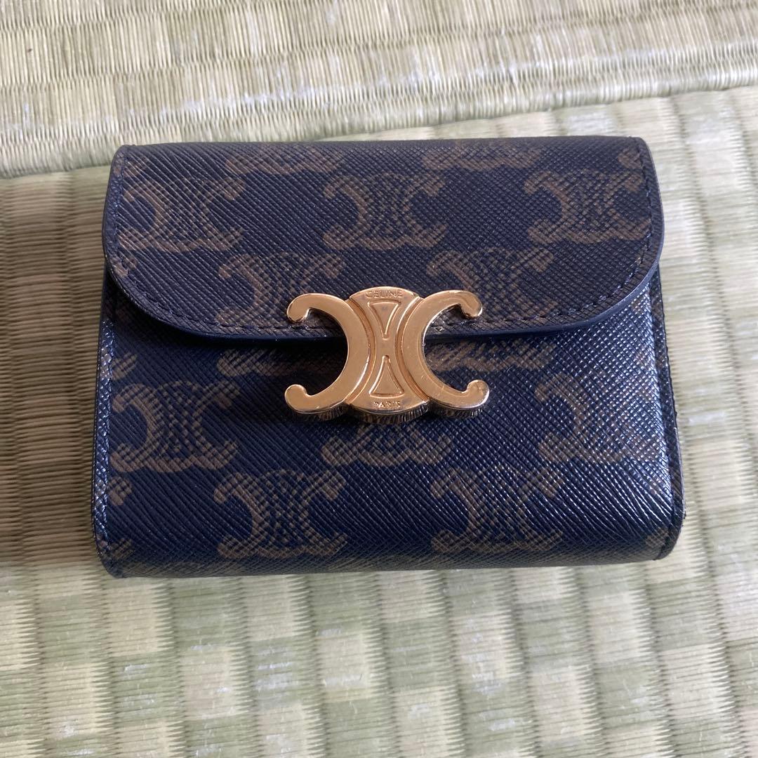 CELINE スモール トリフォールド ウォレット 三つ折り 財布 トリオンフ