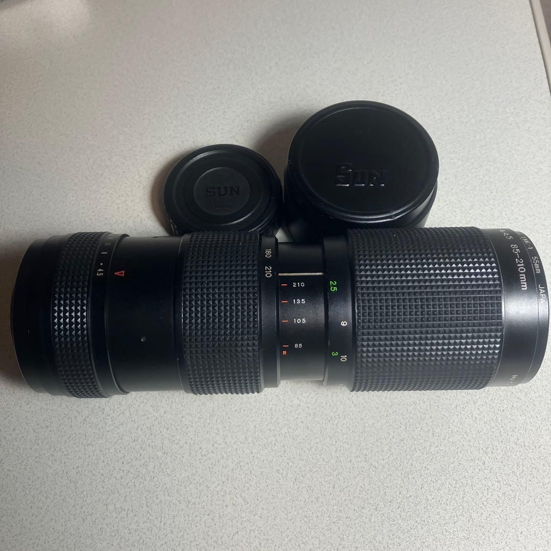 FUJICA 一眼レフフィルムカメラ ST801 + 望遠レンズ + ストロボ