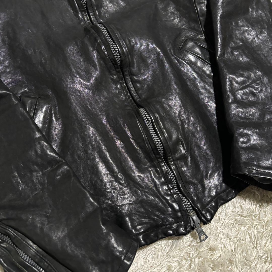 極美品✨ISAMU KATAYAMA レザージャケット　ブラック　1447-03