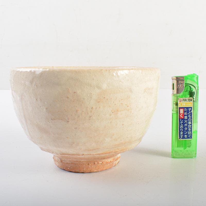 茶道具　萩焼　味舌隆司造　茶碗　銘「寿」　前大徳　福本積應極め箱　N　R7449