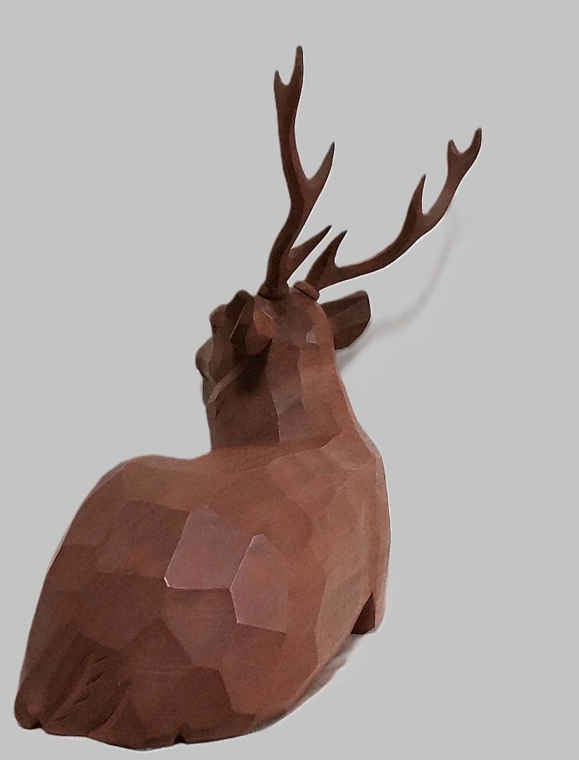 一刀彫　鹿　奈良人形　奈良一刀彫　東林　工芸品