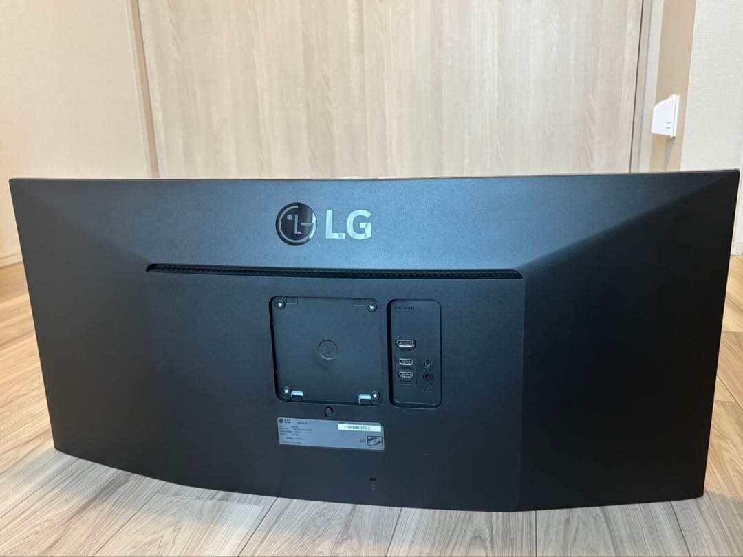 LG 34WL75C-B 曲面モニターディスプレイ スタンド無 アーム付