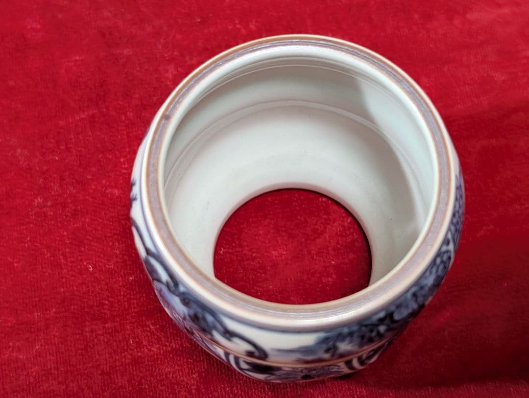 茶道具　皆具　祥瑞　染付　山水　瓢　永泉作　共箱　共布付