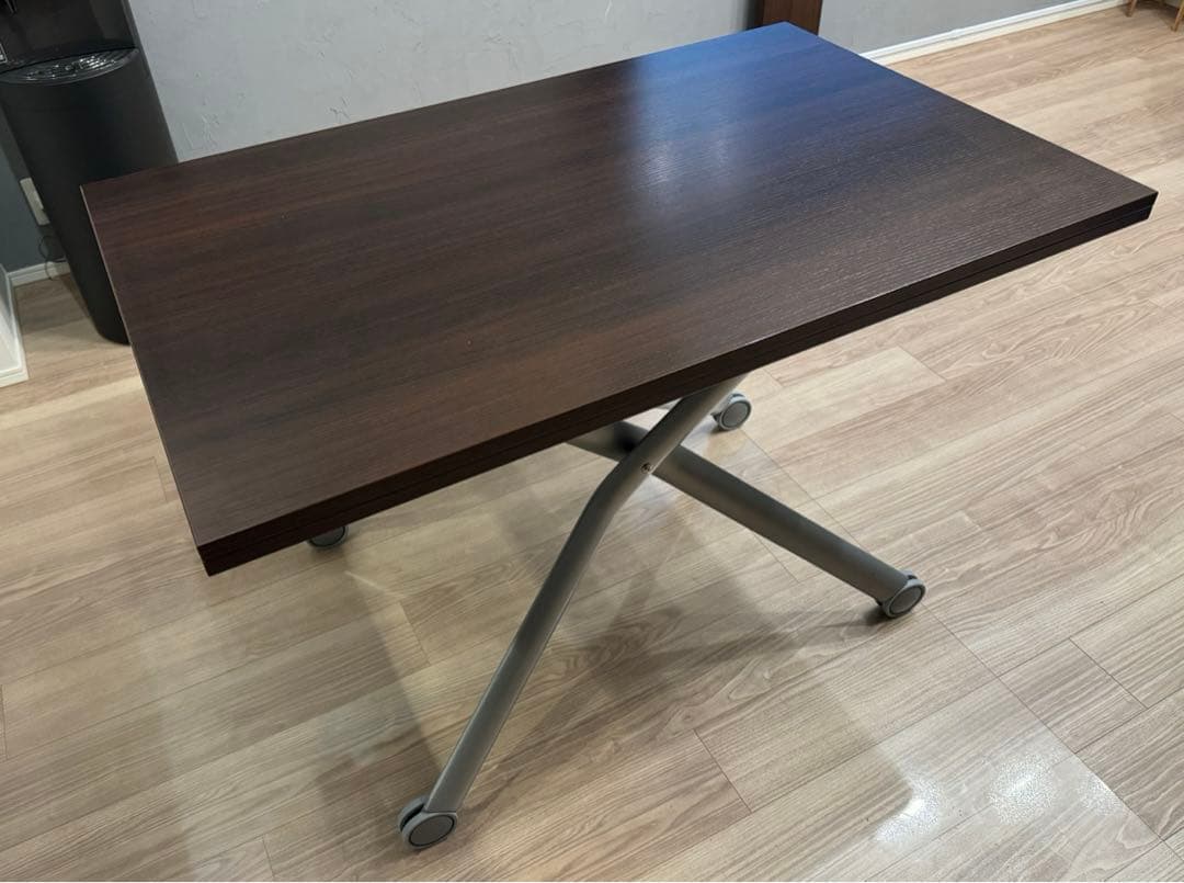 【DOMITALIA】昇降式 拡張テーブル ウォルナット／イタリア製 モダン家具