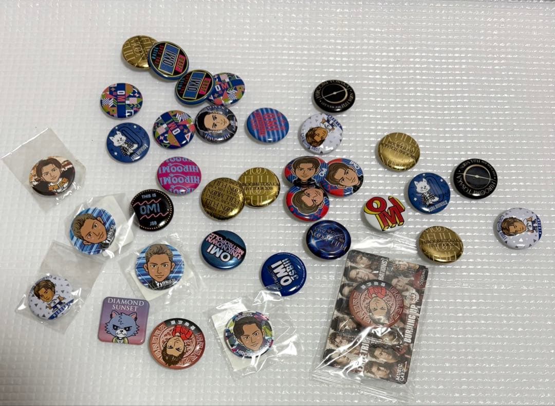 三代目 JSB 登坂広臣 OMI 缶バッジ 約350点まとめ売り