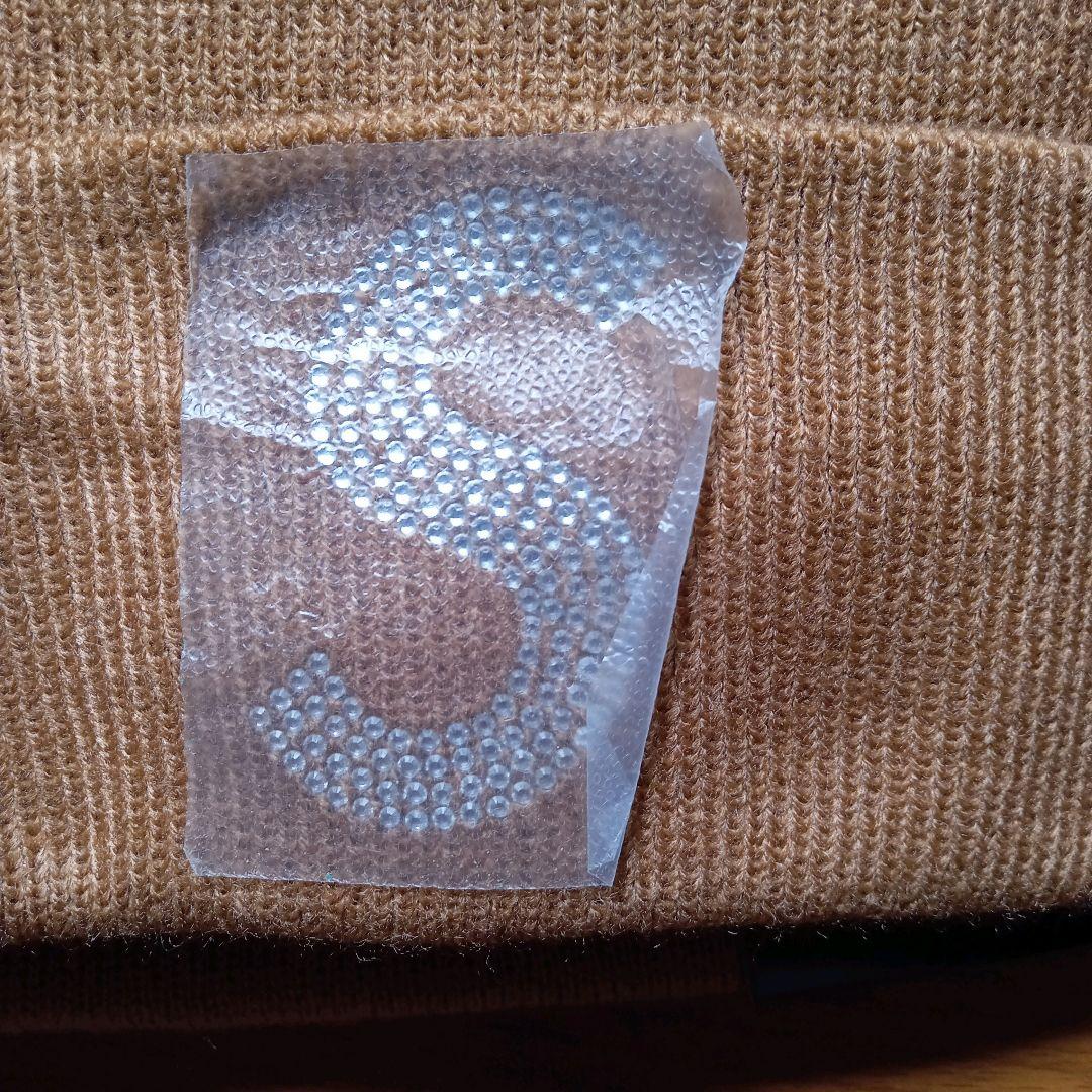 Supreme シュプリーム×ニューエラ×スワロフスキー　ニット帽　ブラウン