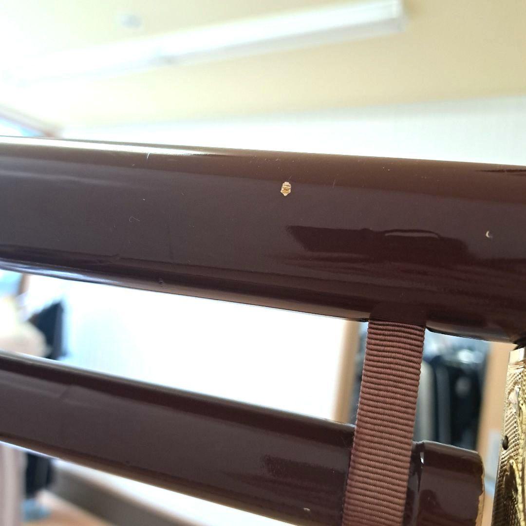 シ*ム様 着物用木製衣桁 漆塗り 金色装飾付き