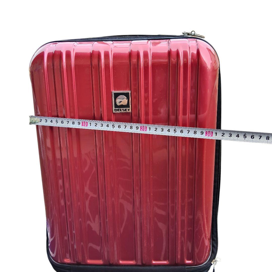 DELSEY デルセー キャリーケース 機内持込可 レッド 4輪 TSAロック