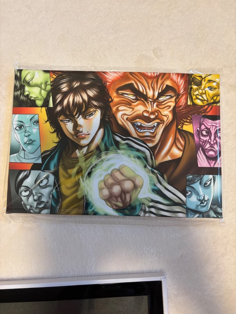 刃牙　クラウドファンディング　グッズ　複製原画　ソフビ　アートキャンバス　刃牙展