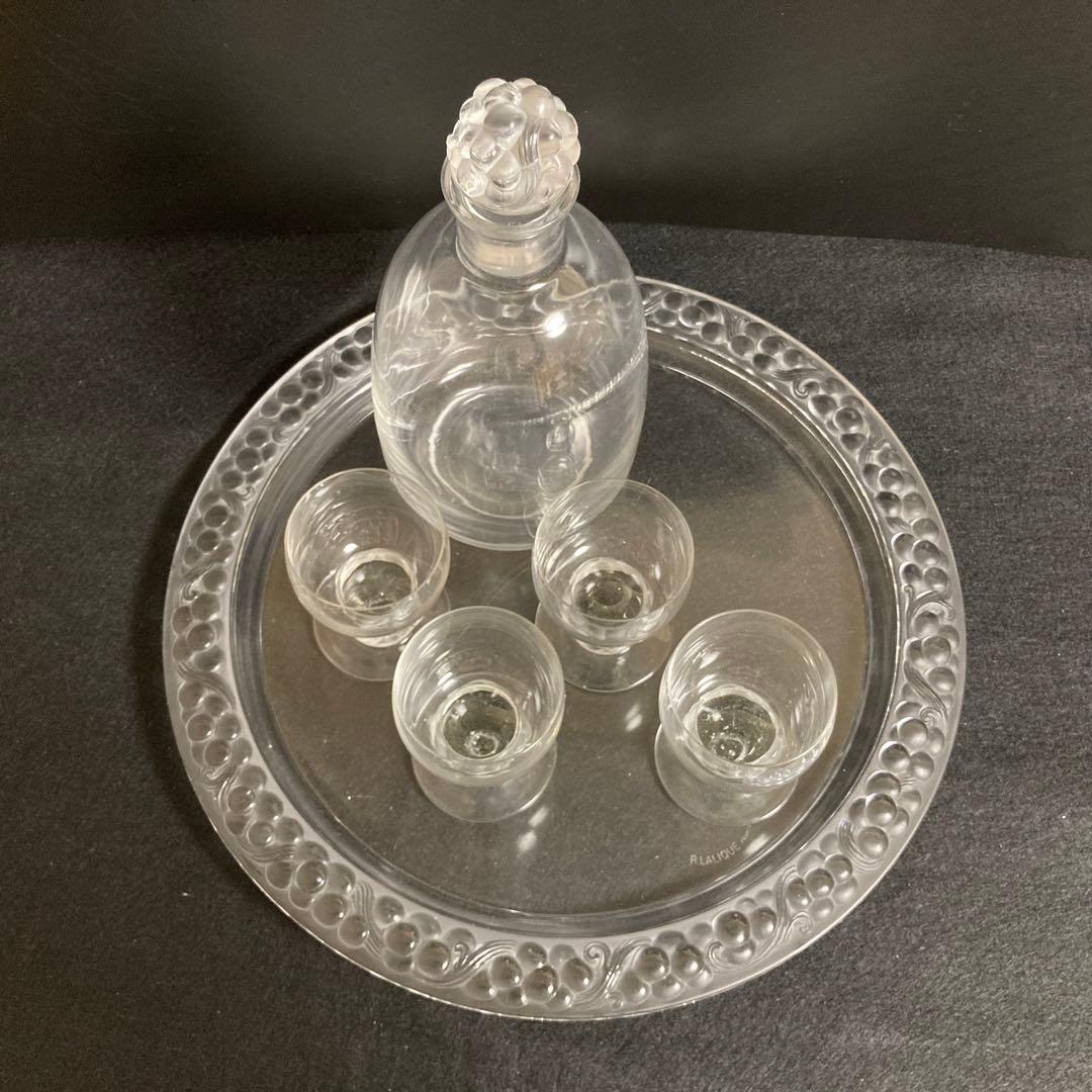 ルネ・ラリック 葡萄紋 トムリ グラス デキャンタ カラフェ トレイ 6点
