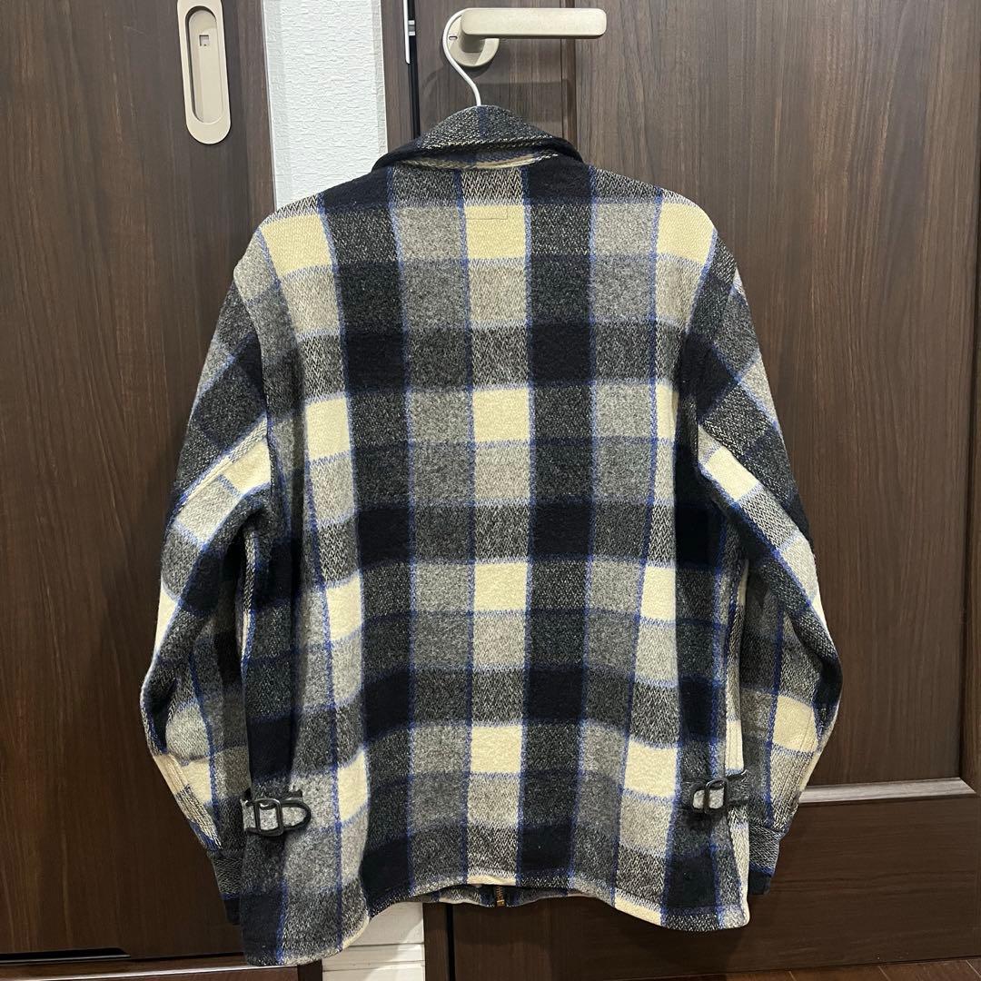 50s Woolrich ウール　ジャケット　CPO ジップ　チェック