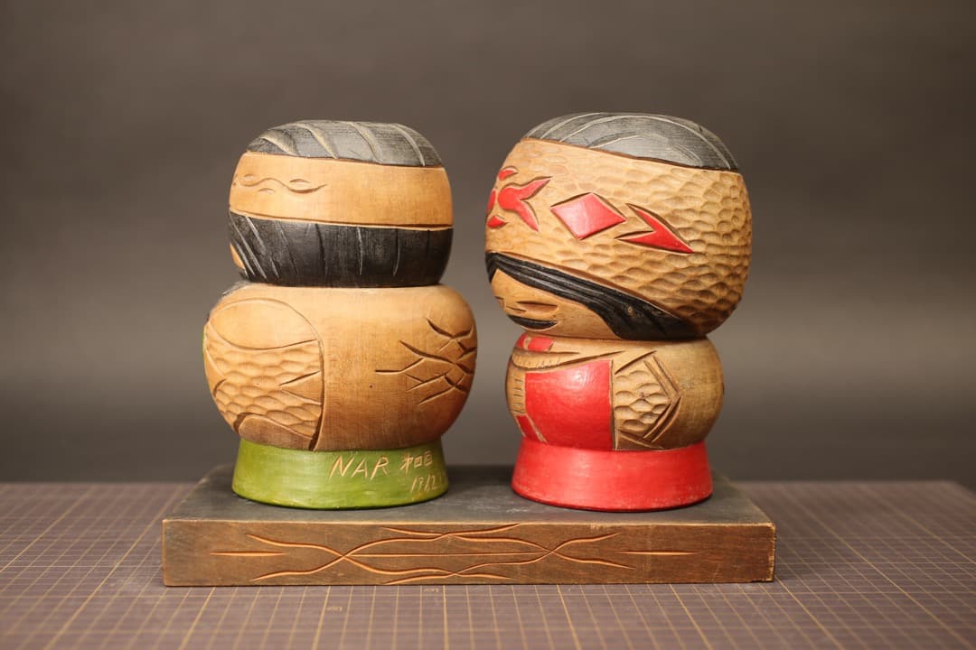 【即購入可】北海道／アイヌ／ニポポ人形／夫婦／骨董／古美術／郷土玩具／工芸／土産