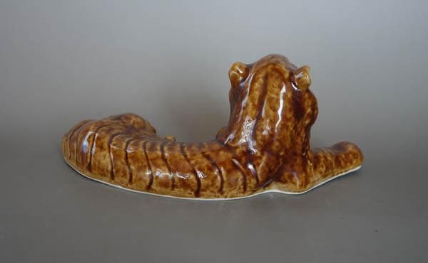 九谷焼　二代　徳田八十吉 虎　寅 フィギュリン　置物 共箱 文化勲章　2306