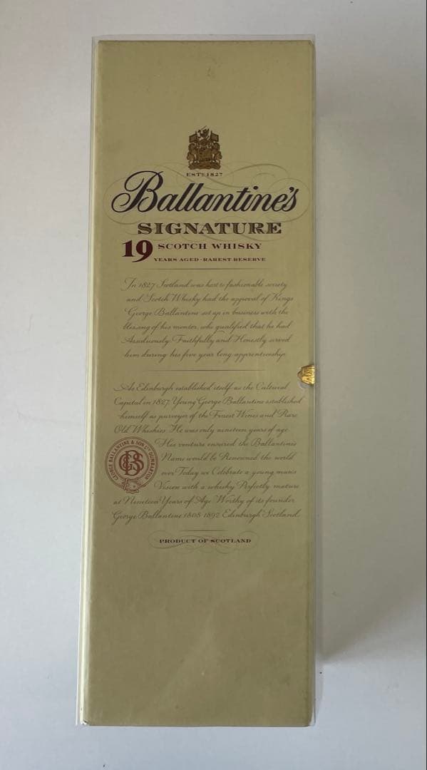 古酒　未開栓　バランタイン シグネチャー　19年 750ml
