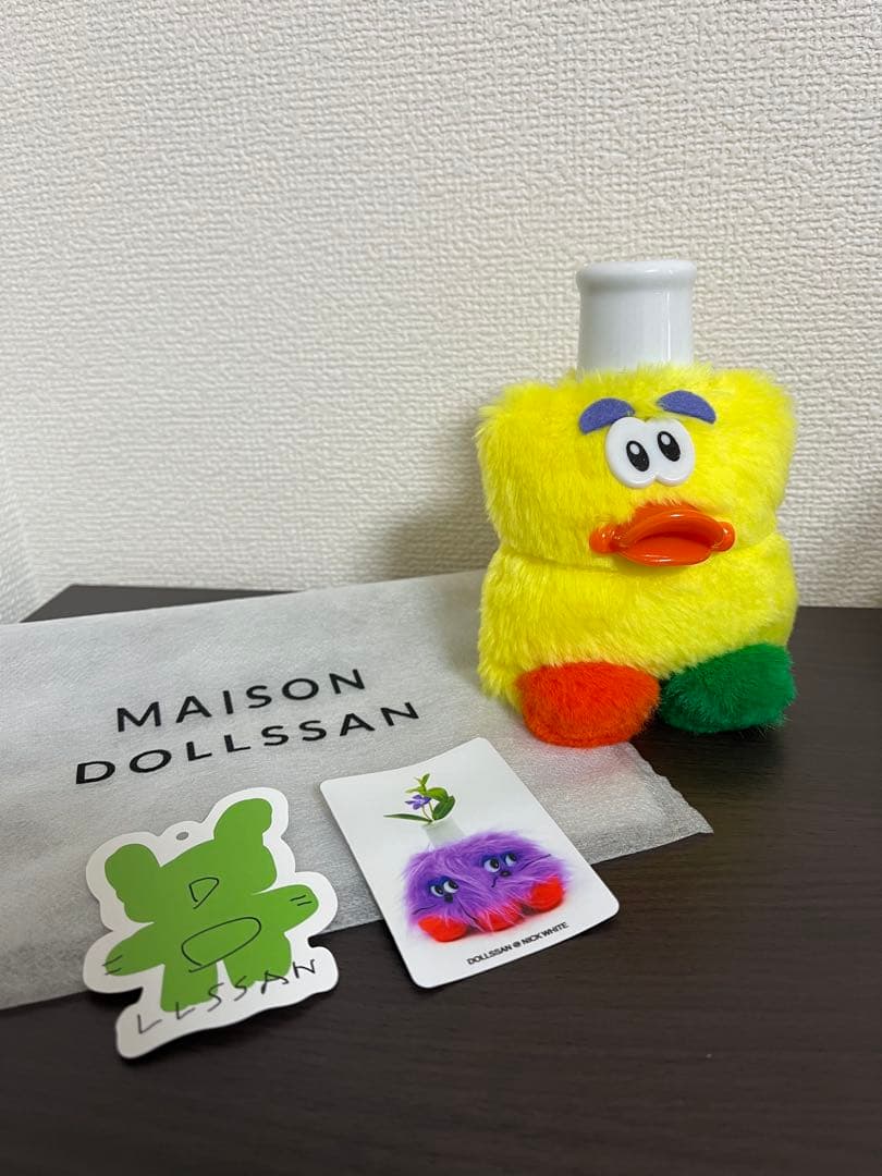 新品MAISON DOLLSSAN ぬいぐるみ 一輪挿し カトラリー 花瓶ひよこ