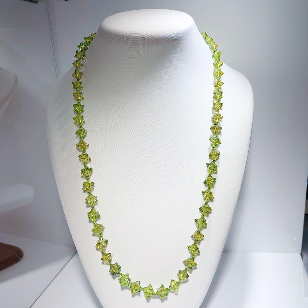 緑アンバーネックレスNO25-1353