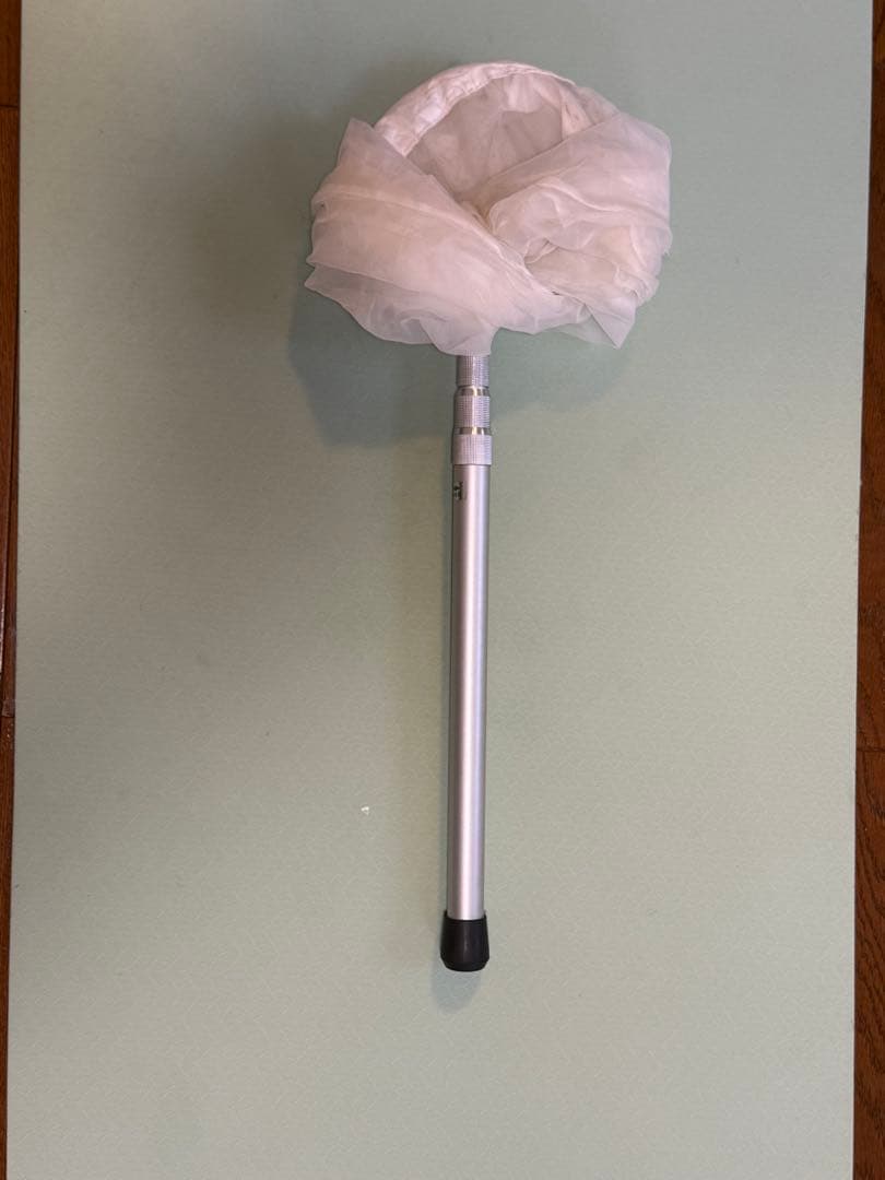 捕虫網　志賀昆虫アルミ製引抜式捕虫網 (５０cm本絹上等網付150cm)