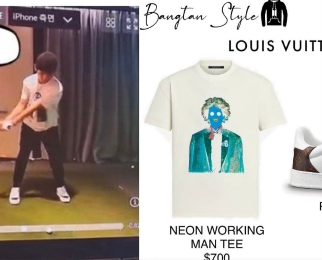 BTS着用モデル✨LOUIS VUITTON　ルイヴィトン　ネオンワーキングマン
