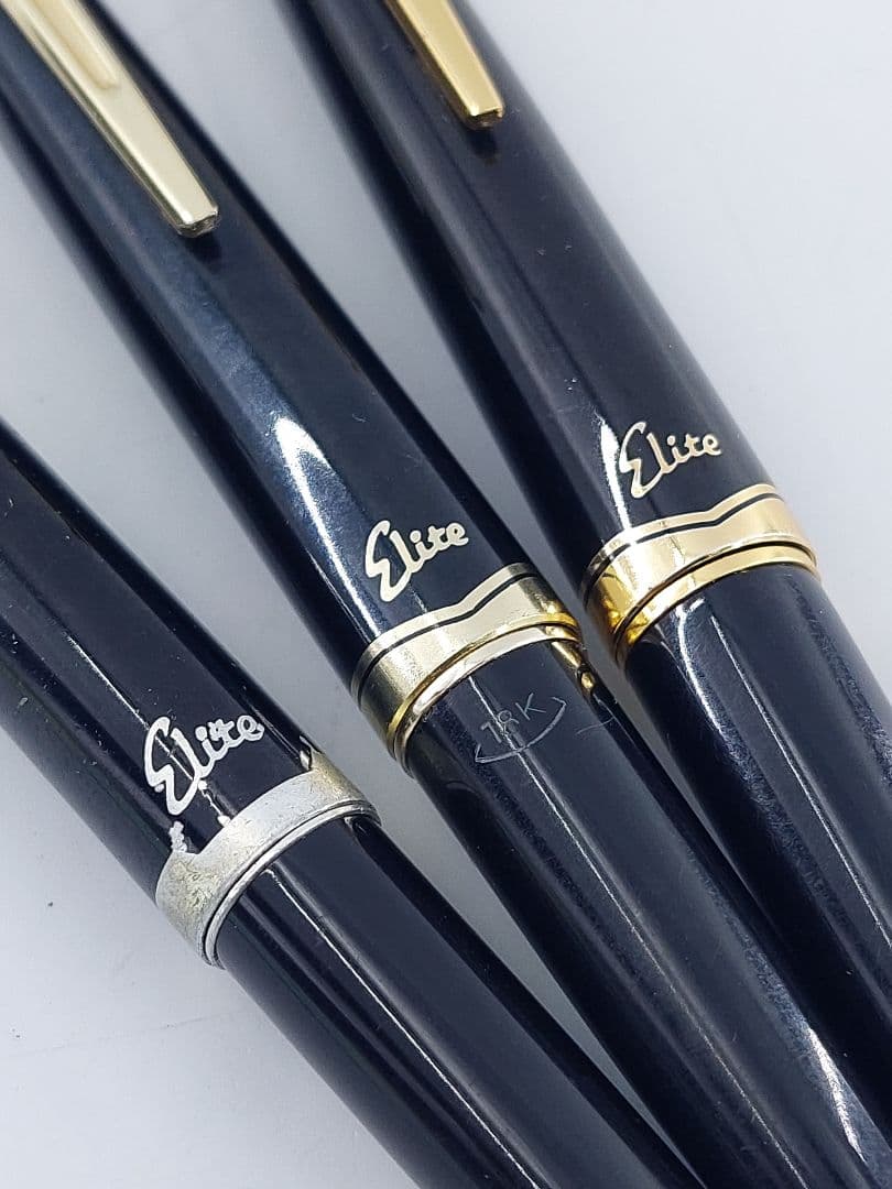 PILOTパイロット Eliteエリート 万年筆 3本まとめ売り 18K 14K