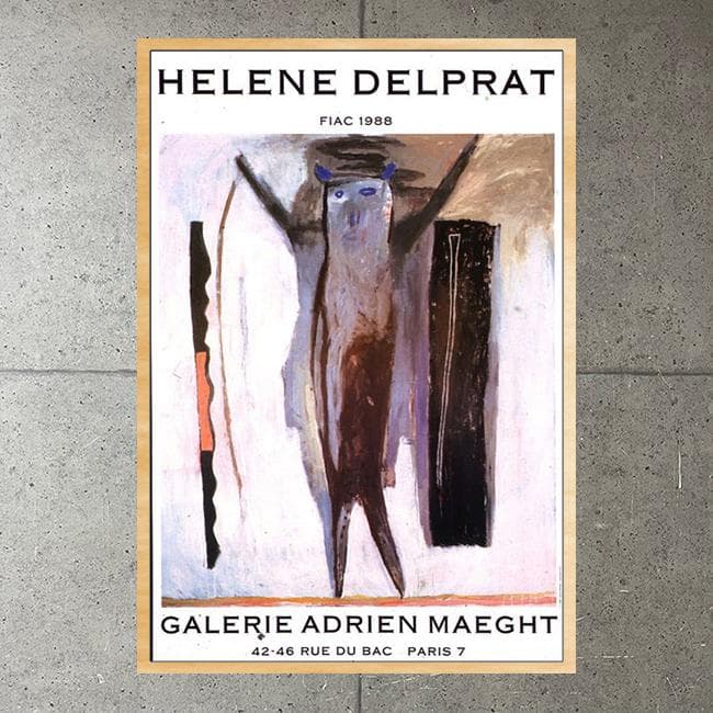 額装済/Fiac 1988/デルプラット/ポスター