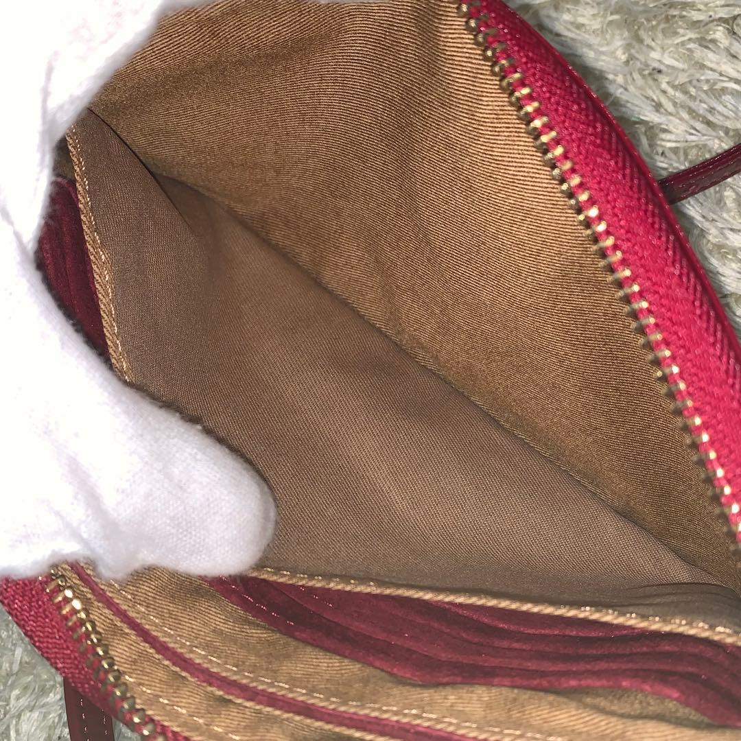 未使用保管品✨ATAO ブーブー お財布ポシェット エナメル レッド