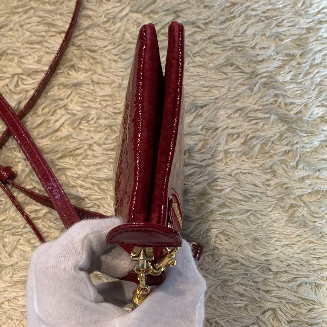 未使用保管品✨ATAO ブーブー お財布ポシェット エナメル レッド