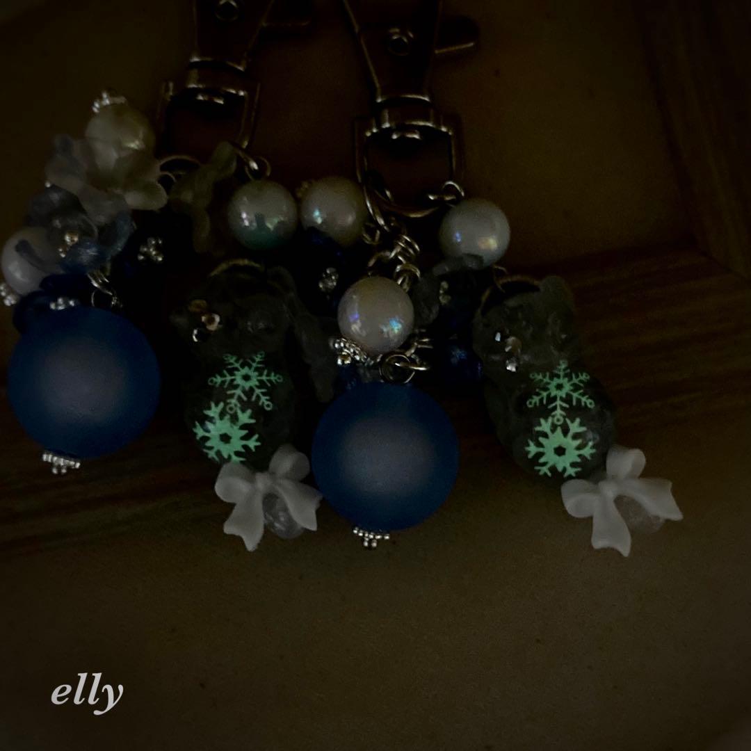 【ひな様】1582.天然石　琉球ガラス　クリスマス　星　ジャンピング猫　レジン