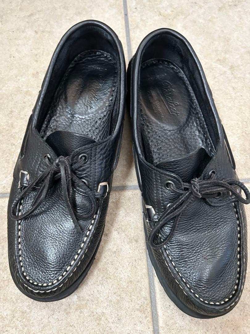 Paraboot MALO UNITED ARROWS別注 シボ　デッキシューズ