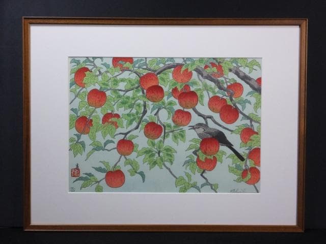 徳力富吉郎　落款印譜『信濃路豊饒』木版画 0109F