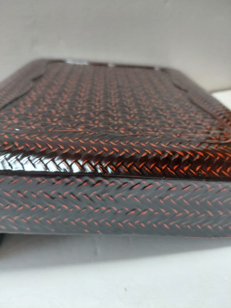 籃胎漆器　井上籃製　文箱　小物入　福岡県特産