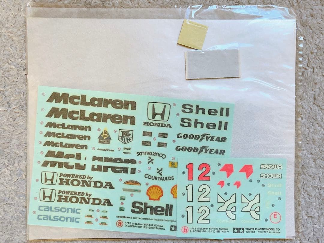 絶版 タミヤ 1/12 マクラーレン MP4/6 フルビュー w/セナフィギュア