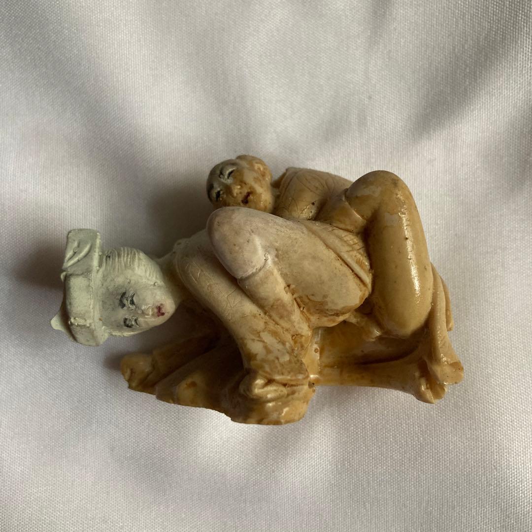 工芸品 Japanese Style Shunga Sculpture Doll