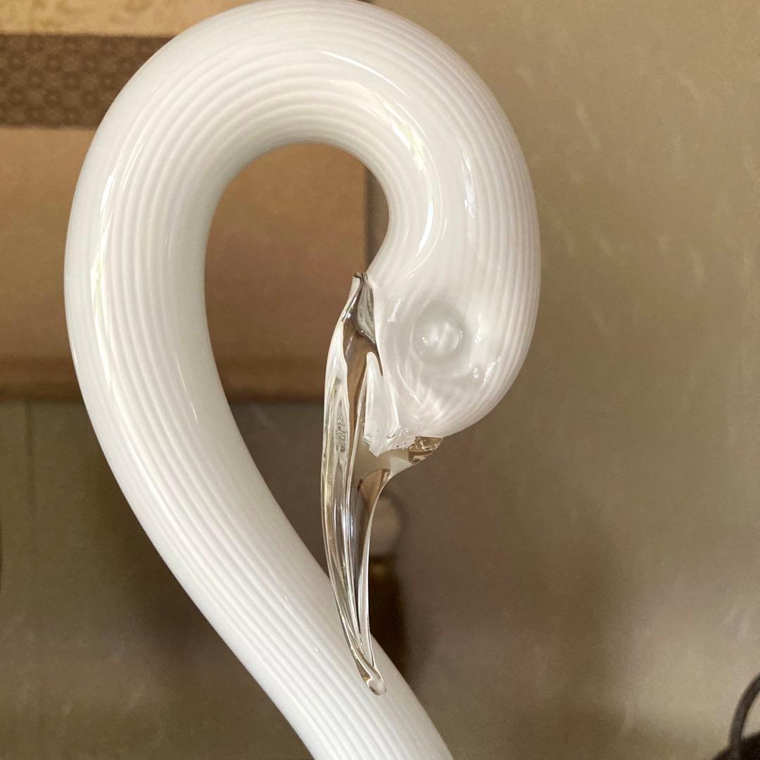 ヴィンテージ　formica フォルミア社　ムラーノガラス　白鳥　イタリア製