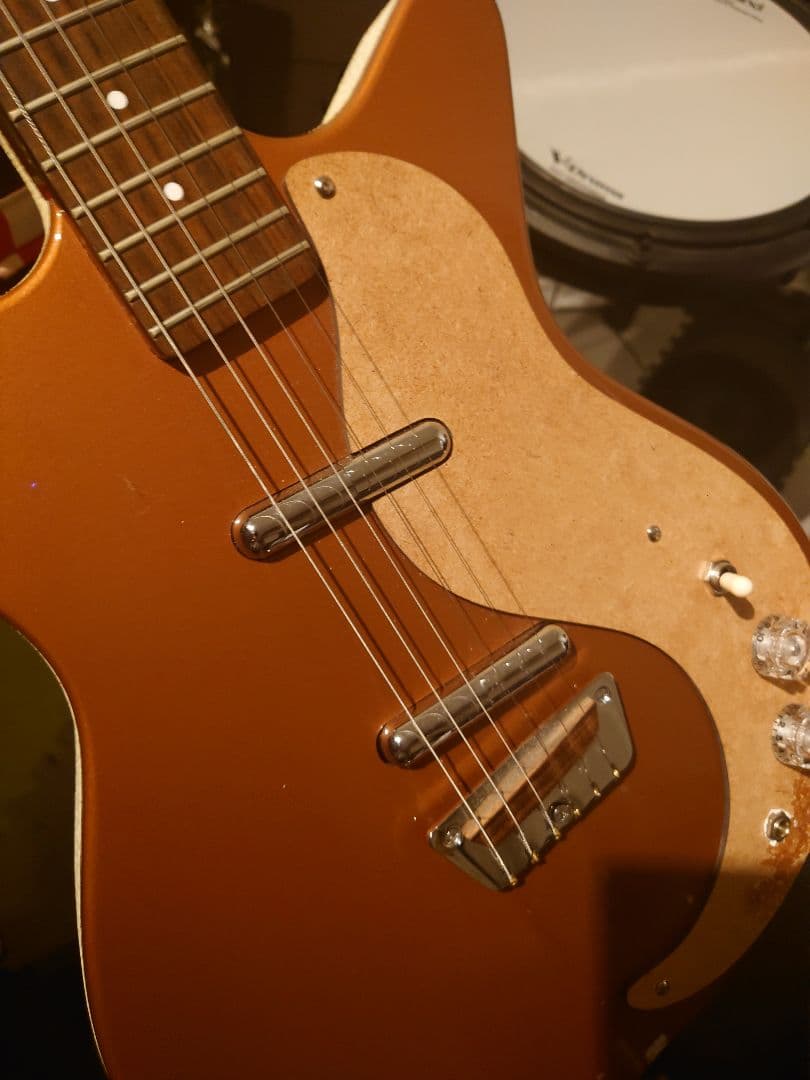Danelectro エレキギター ブラウン？改造済オレンジドロップ