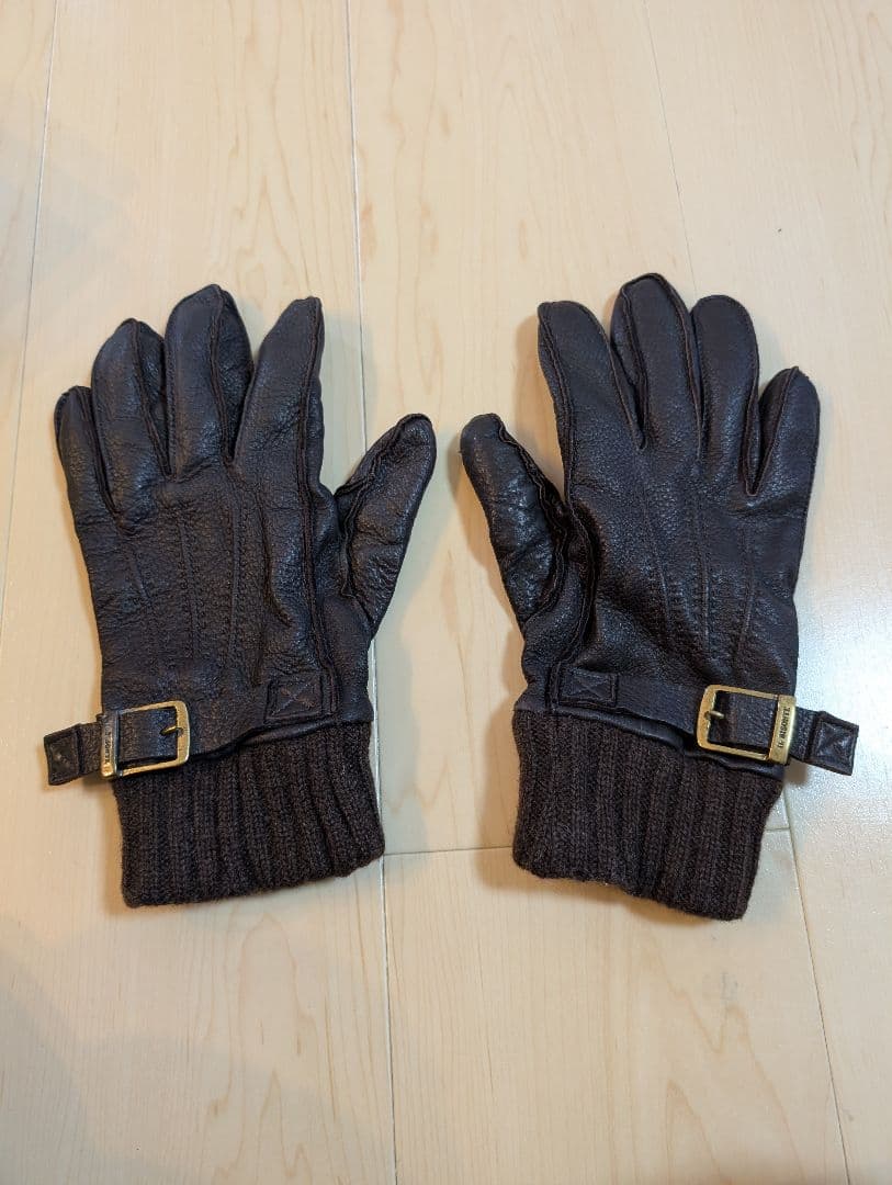 イルビゾンテ ダークブラウン レザー手袋