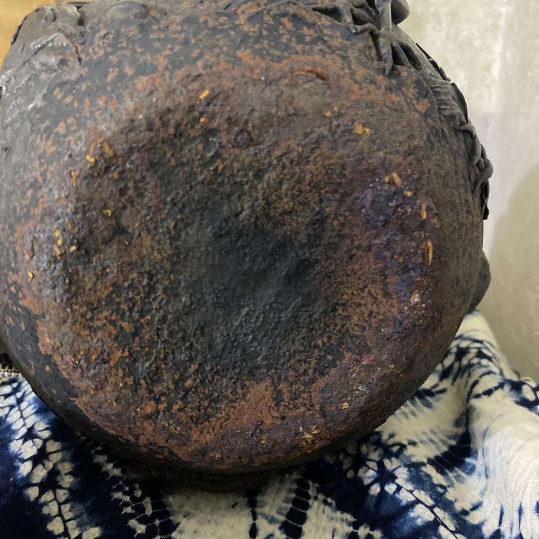 亀文堂　鶴亀　鉄瓶