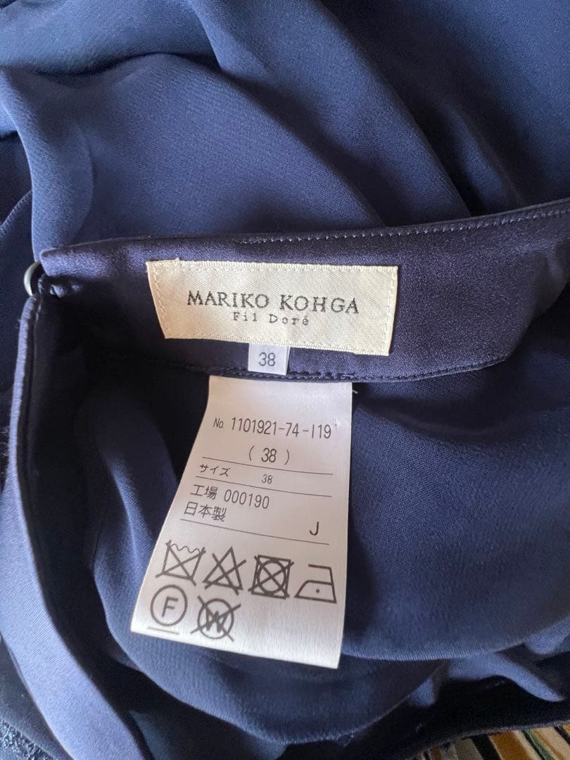 東京ソワールMARIKO KOHGA マリココウガケープ付きドレス　ワンピース