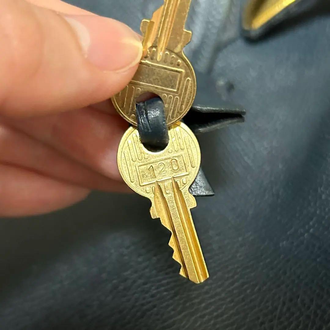 HERMES バーキン40 黒に近いネイビー ゴールド金具